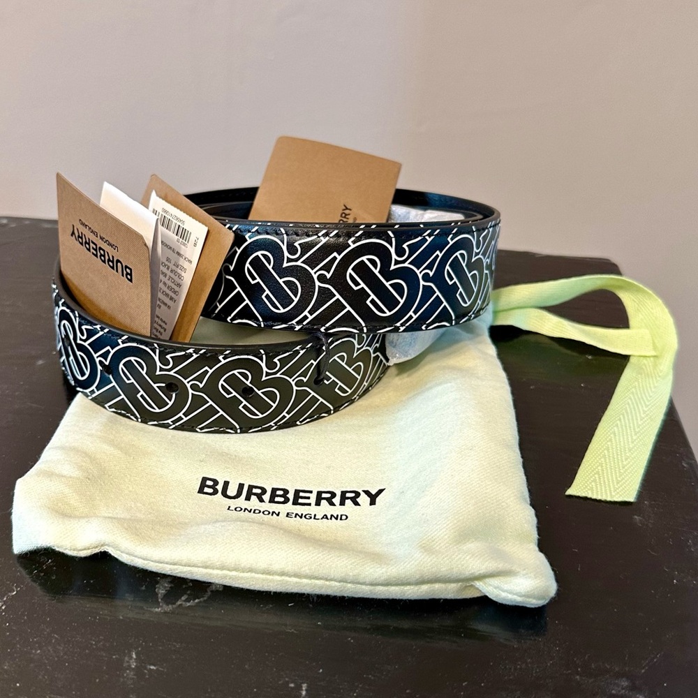 Burberry TB Monogram Outline Belt EU105 - Picture 3 of 5